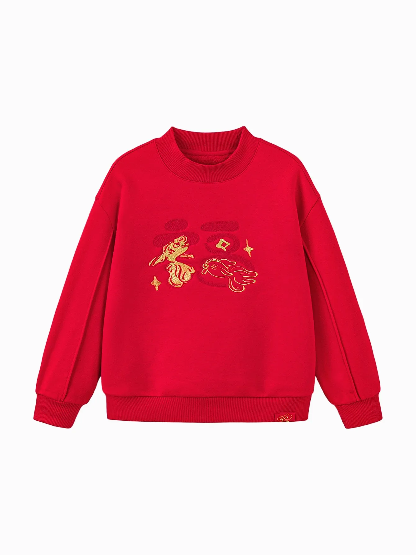 minibala Toddler Unisex Comfortable plush warm cute long-sleeved sweatshirt winter