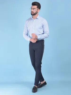 Navy Blue Stretchable Trousers