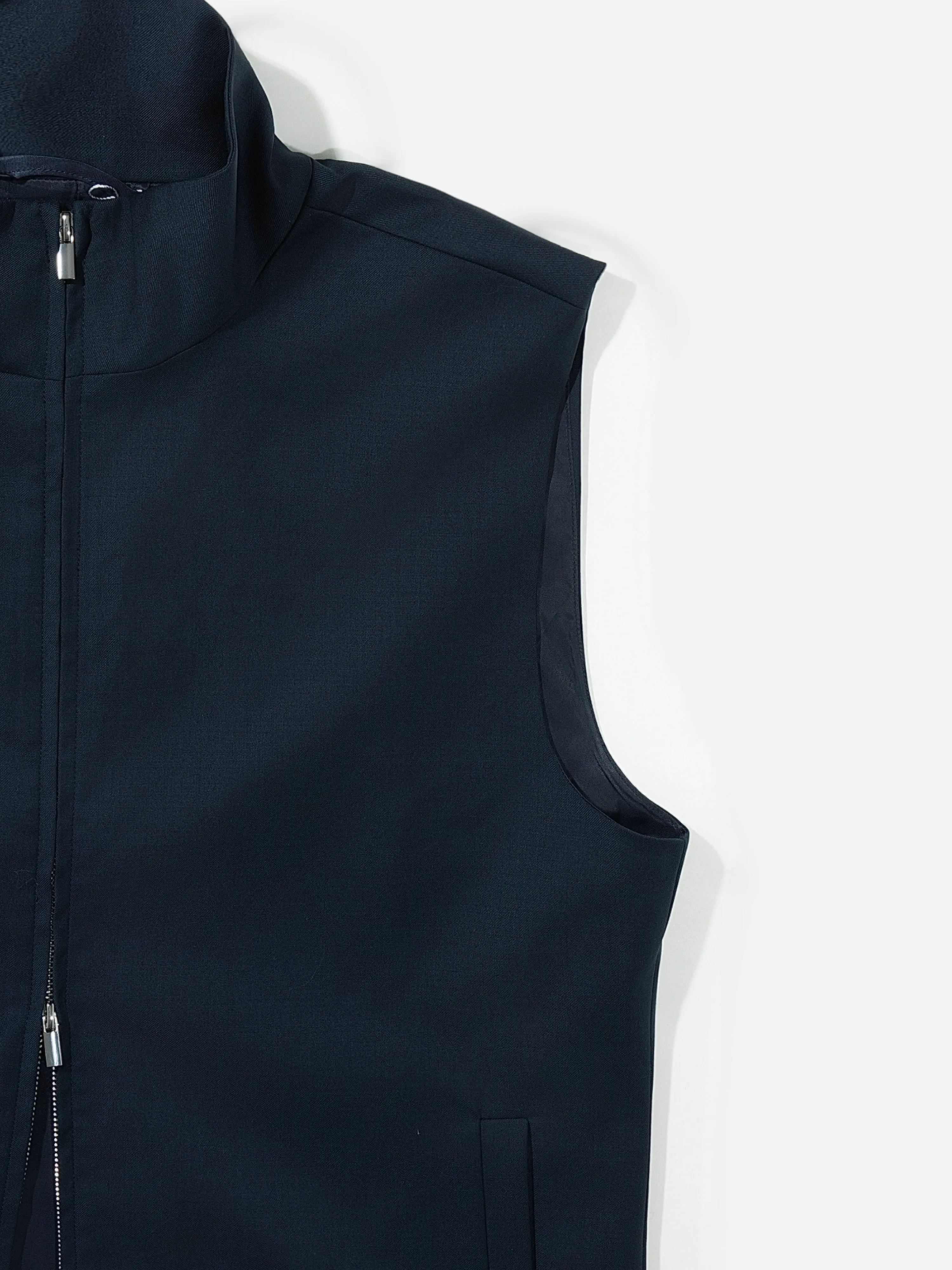 Navy S130 Wool Vest