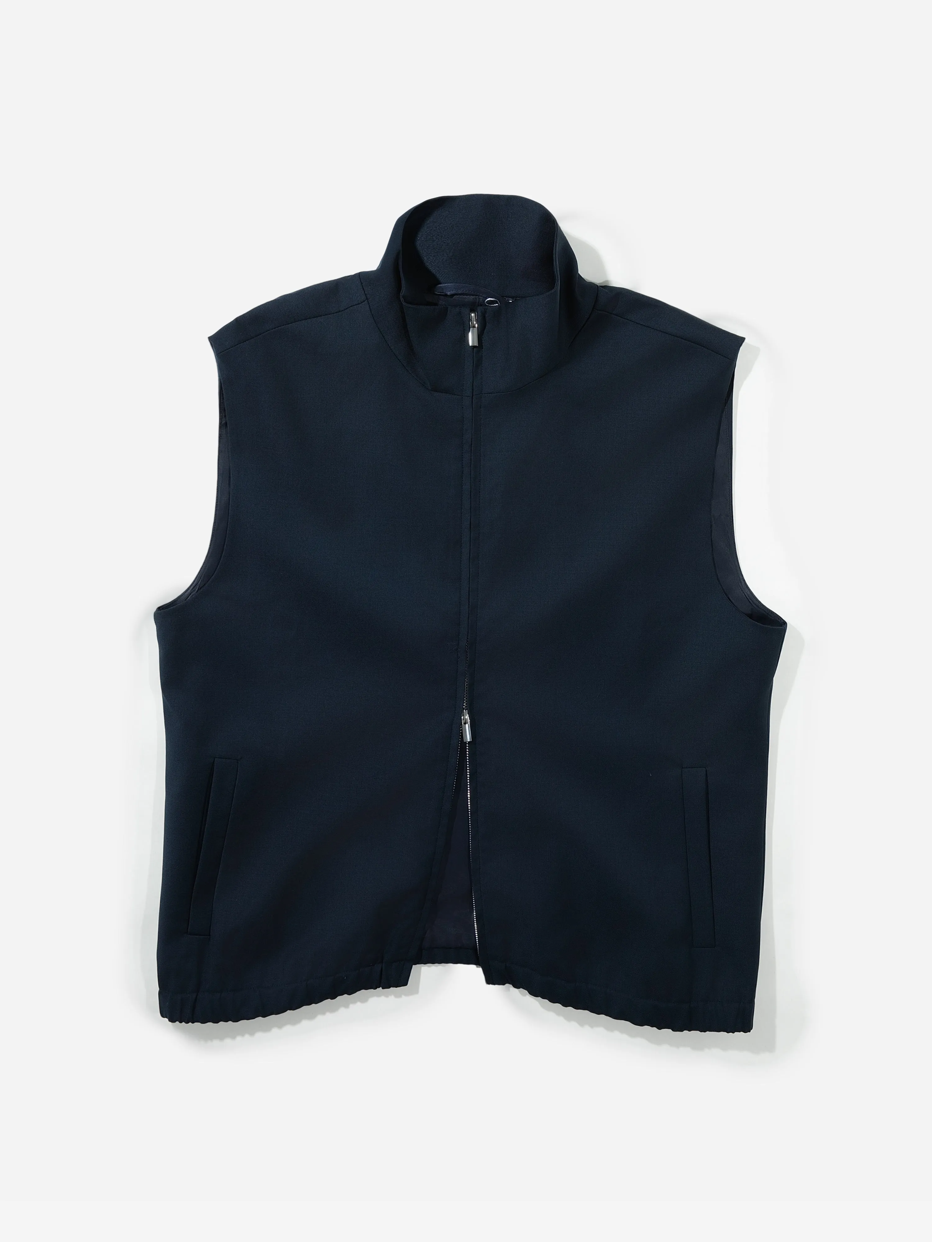 Navy S130 Wool Vest