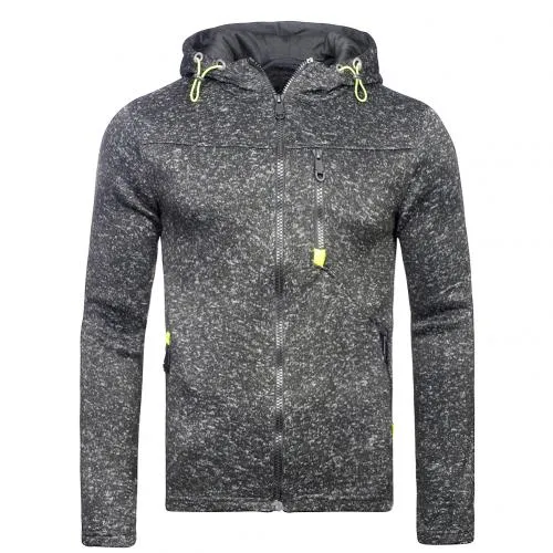 Nice Vogue Men oodies Solid Color Hooded Jacket Zippered Long Sleeve Coat Sweatshirt Top For Men's Hoodies Clothing