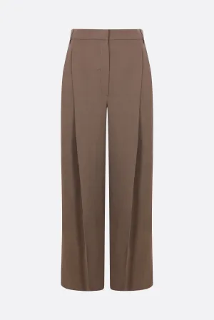 Pleated Linen Blend Trousers