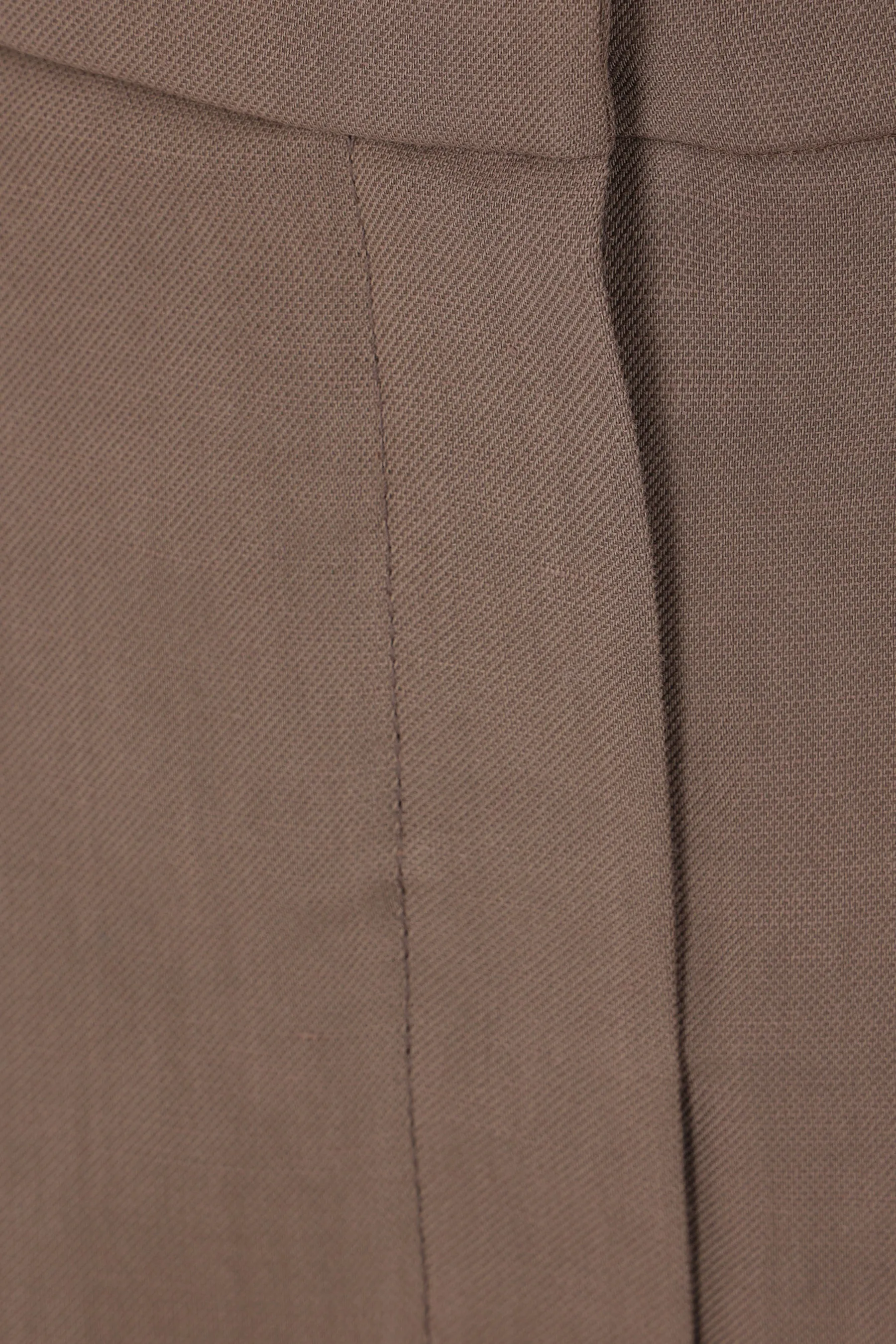 Pleated Linen Blend Trousers