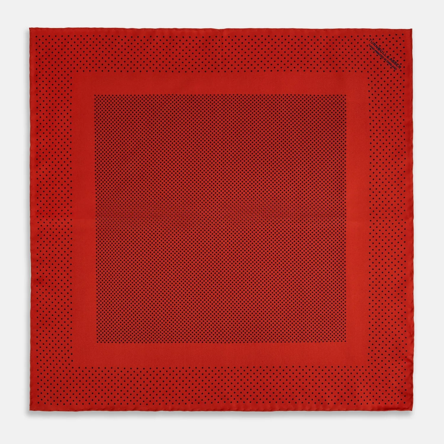 Red Dot Silk Pocket Square