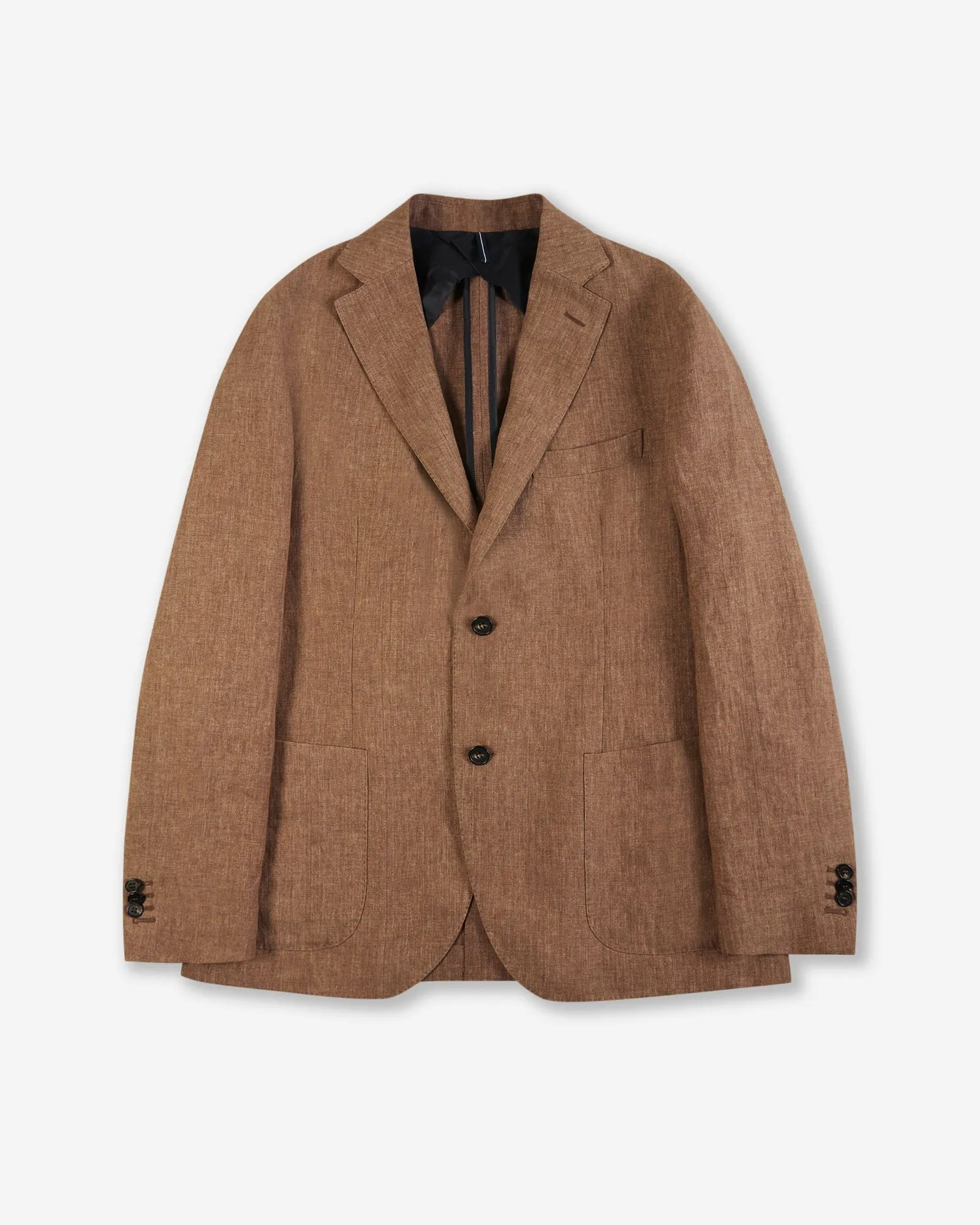 Regular-fit delavé linen jacket