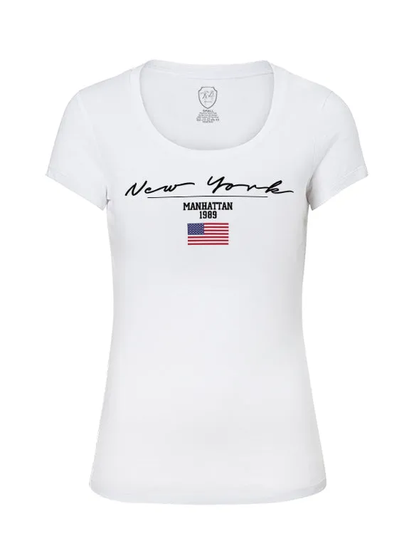 Stylish Graphic Women's T-shirt "New York" WD361