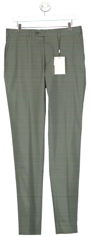SuitSupply Mid Green Soho Trousers UK 34L