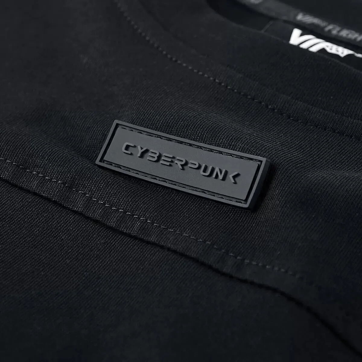 Tactical Patchwork T-Shirt for Men / Stylish O-Neck Reflective Striped Splicing T-Shirts