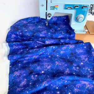 Timeless Treasures Fabric - Starry Night Fantasy - Purple