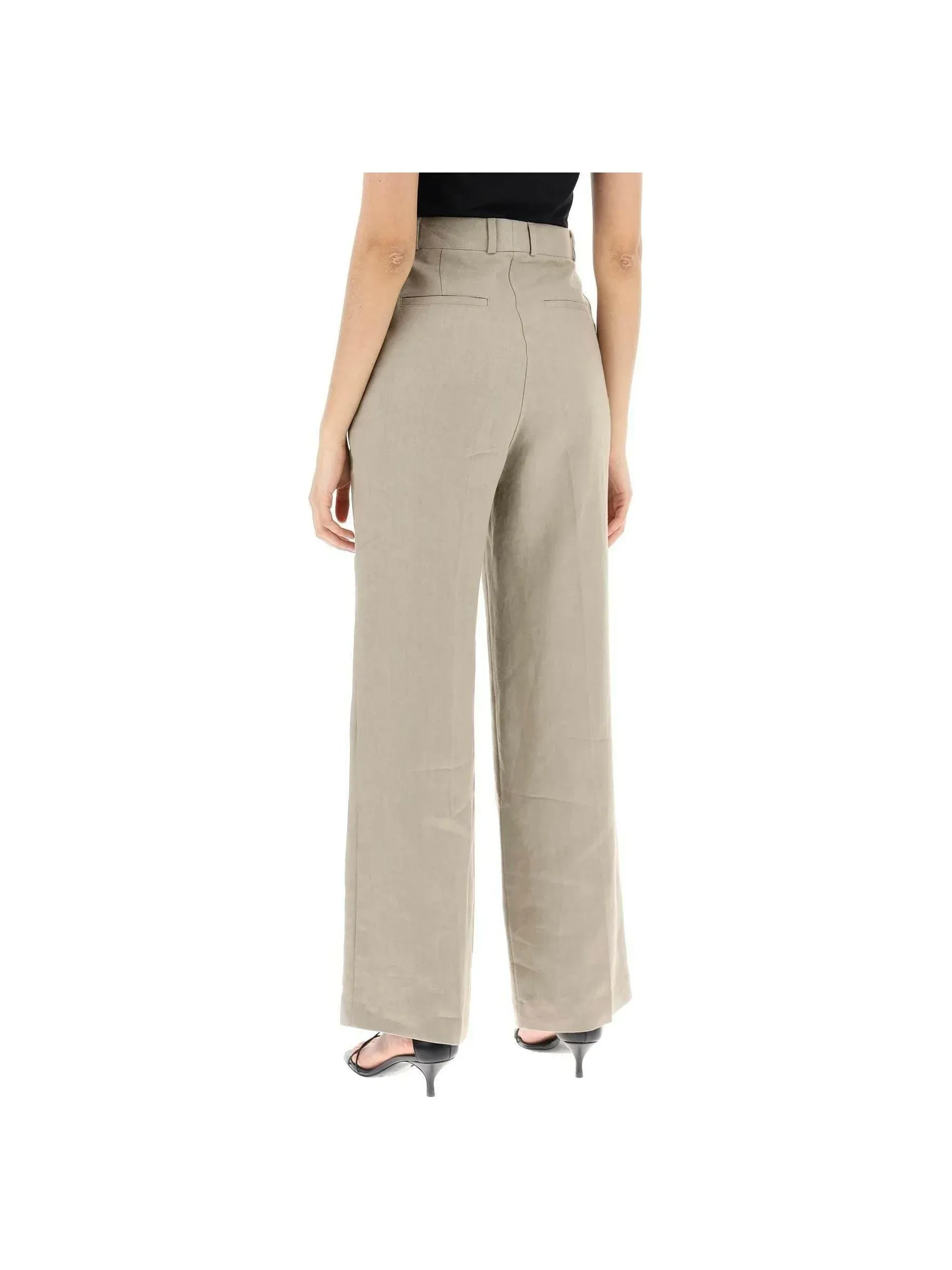 Twig Linen Wide Leg Pants