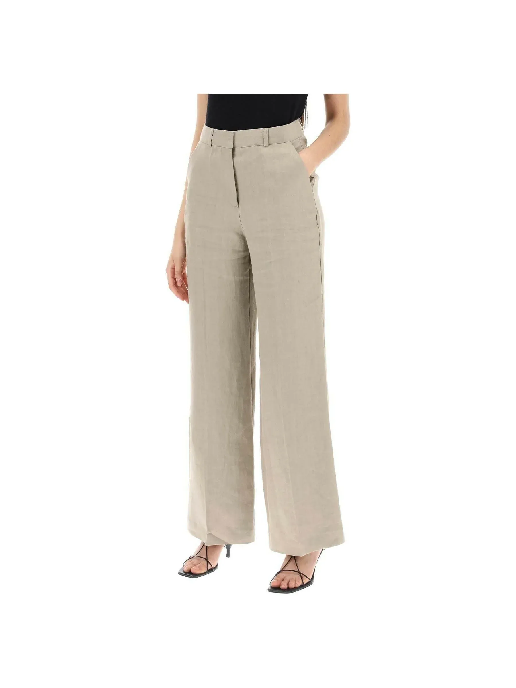 Twig Linen Wide Leg Pants