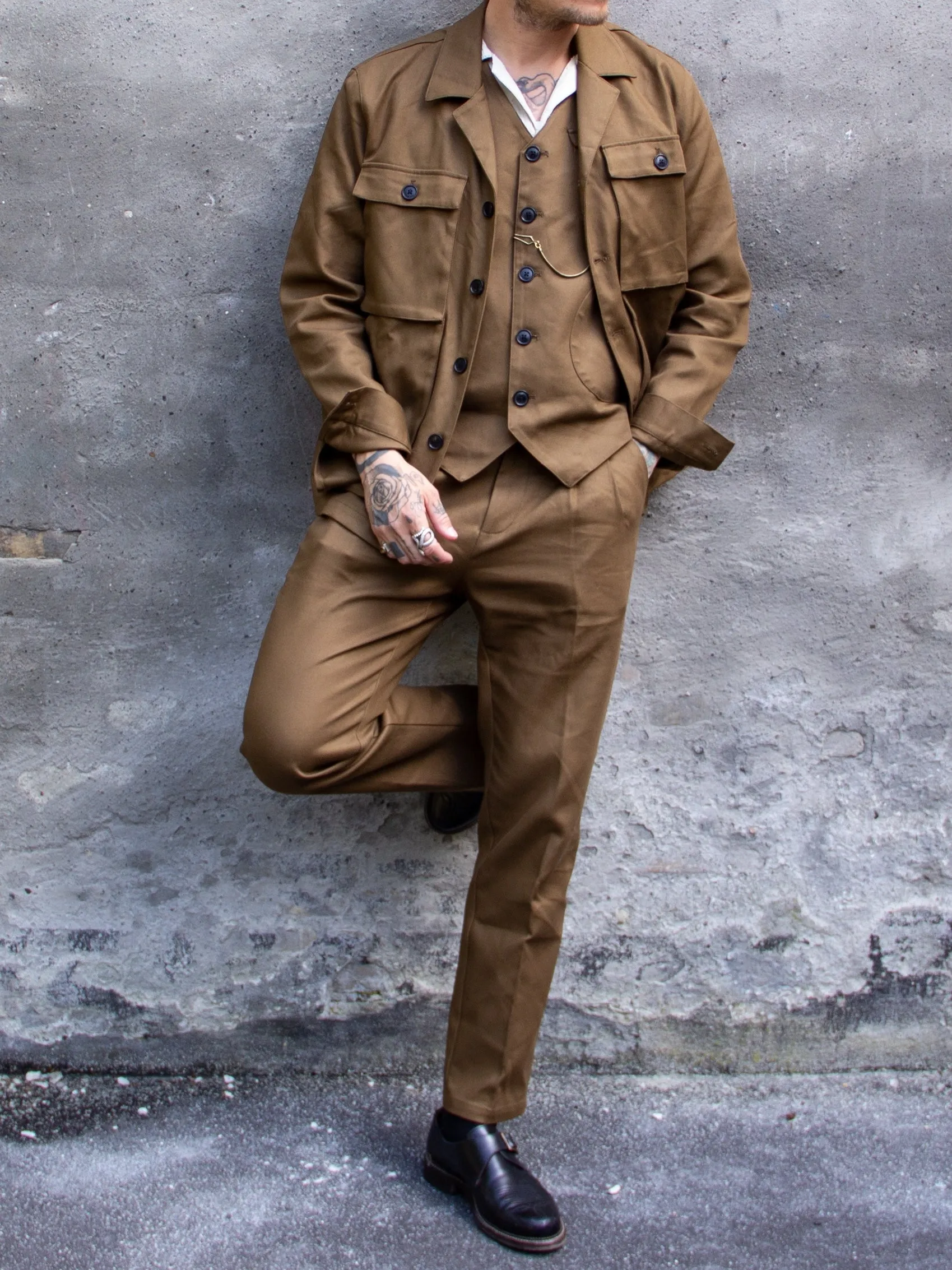 Uncle Bright, Jean Twill, Light Olive