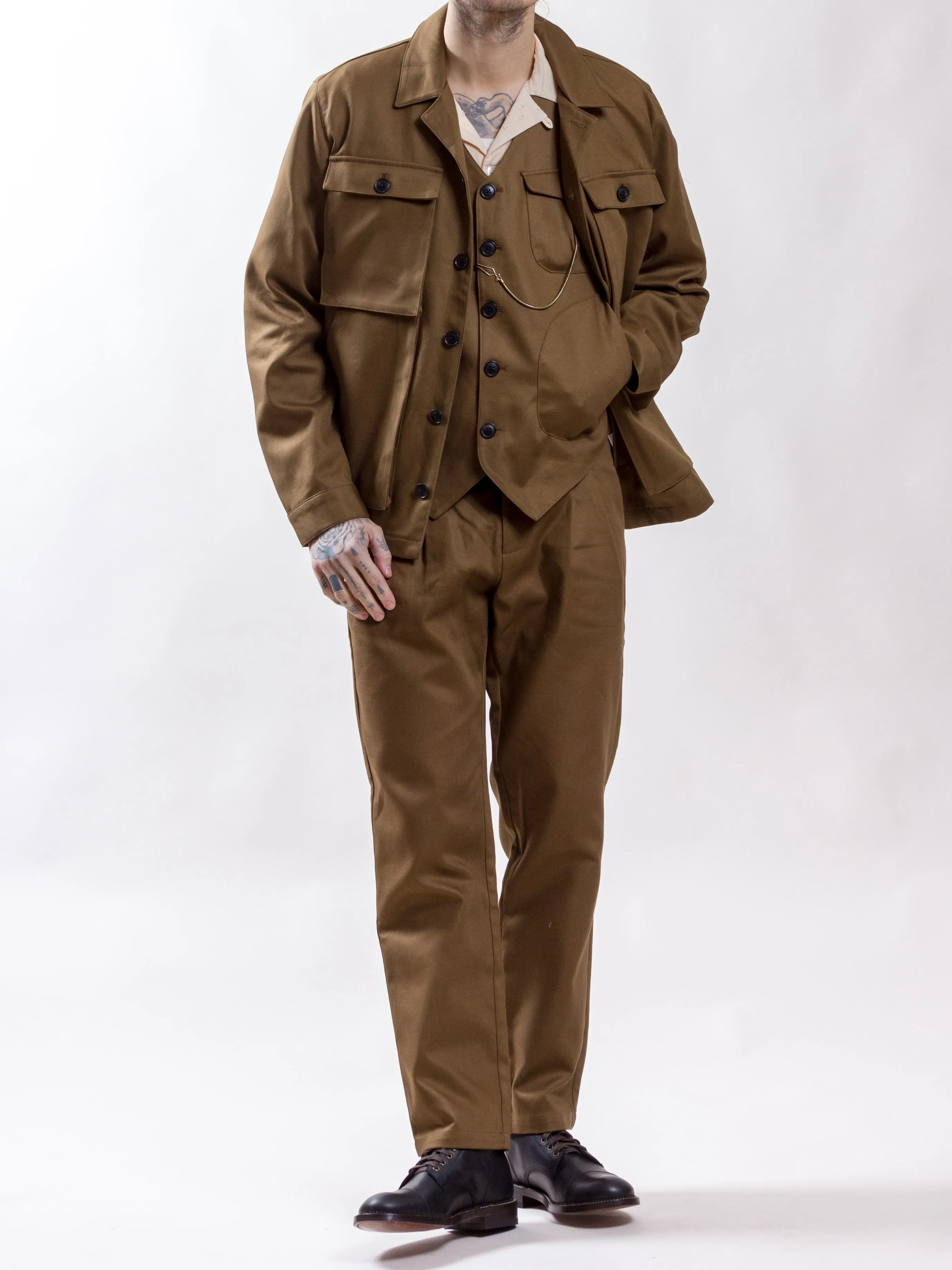 Uncle Bright, Jean Twill, Light Olive
