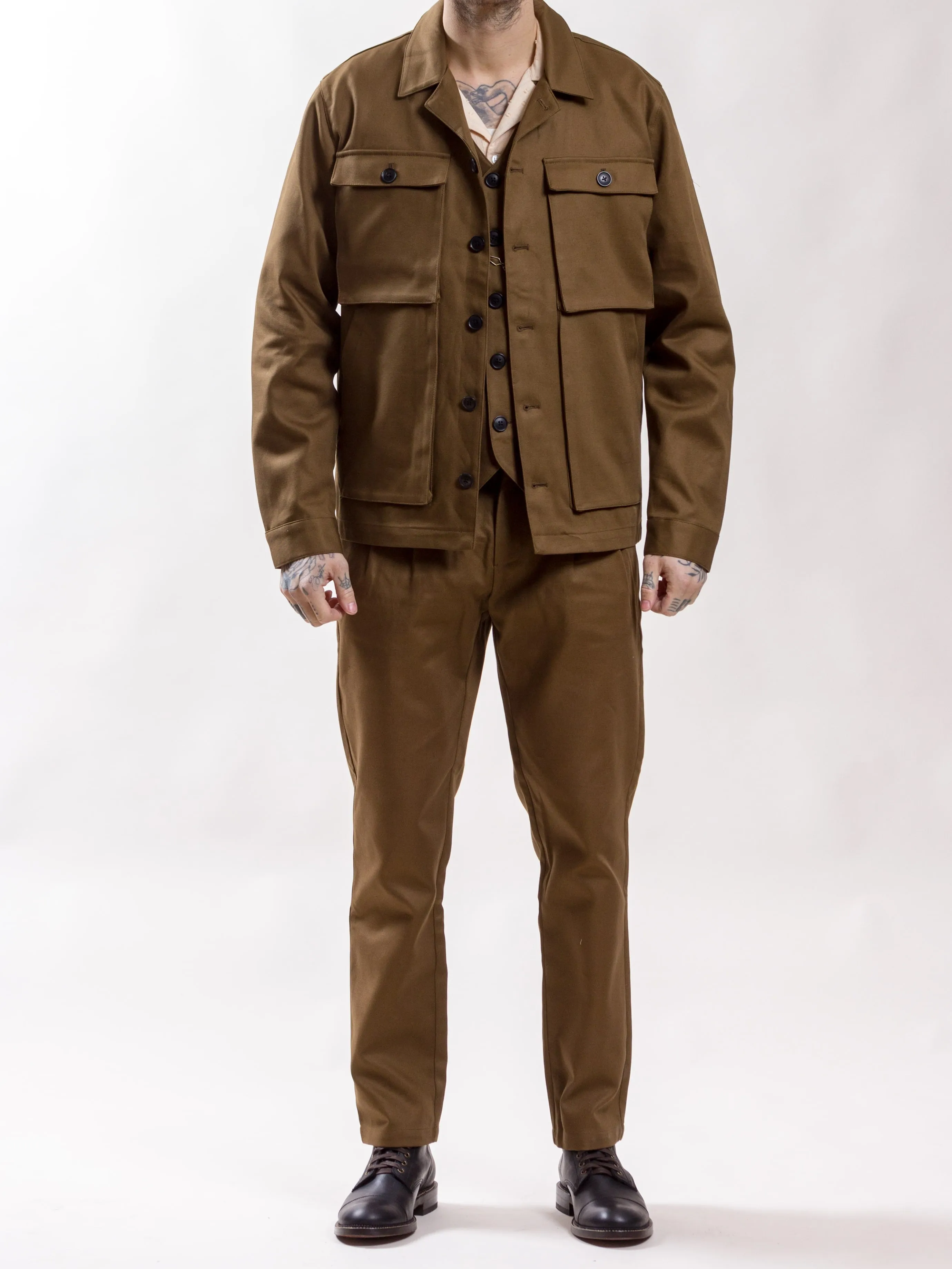 Uncle Bright, Jean Twill, Light Olive