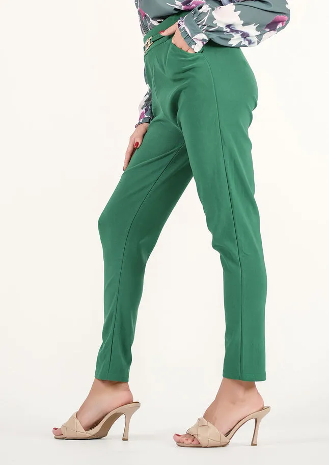 Verdant Vogue: Chic Green Trousers