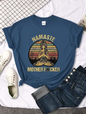 Vintage Namaste Mother** Design Womens T-Shirt