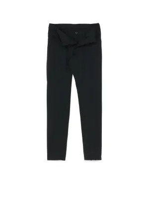 W/Gabardine Front Open Design Pants