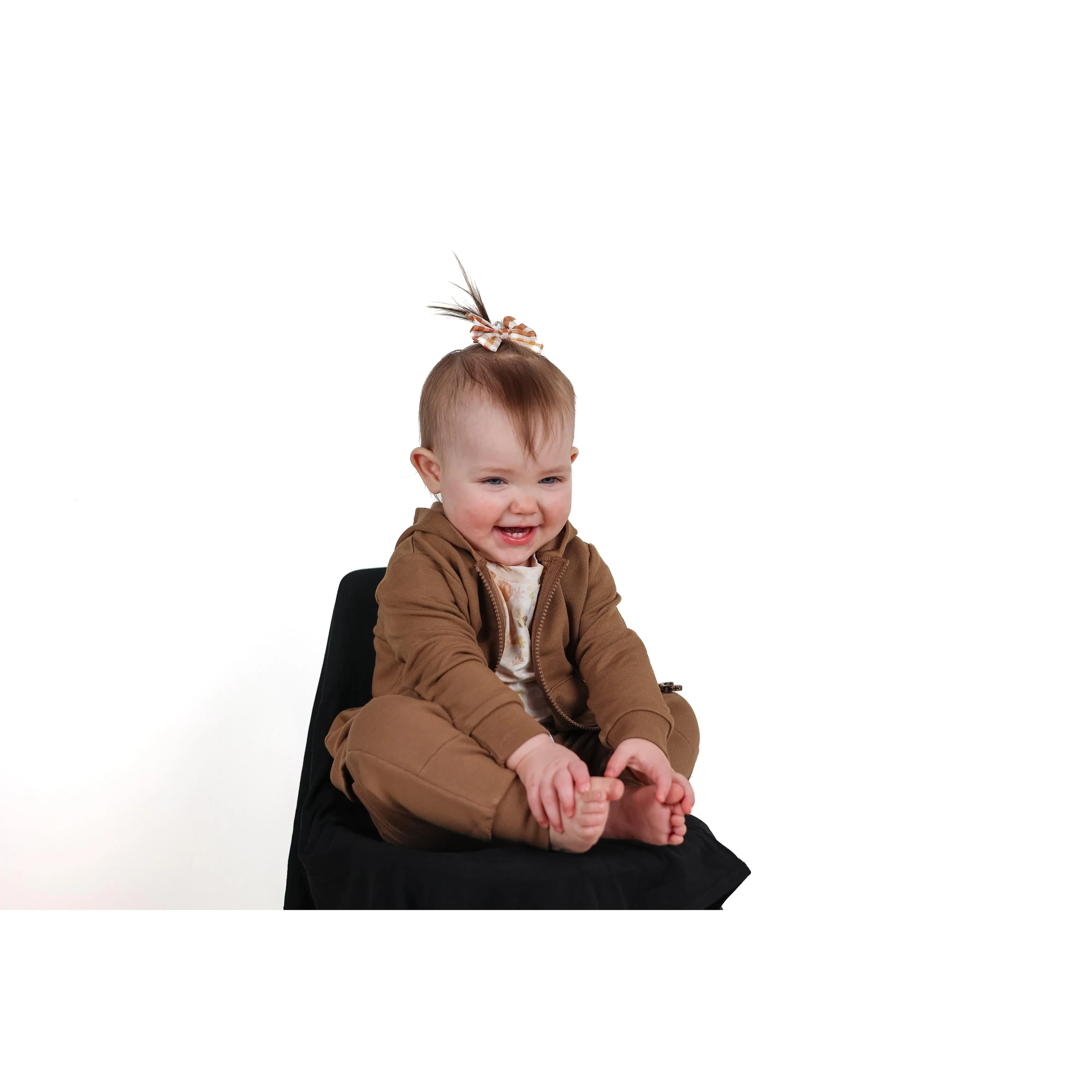 ZIP HOODIE- Mocha Bamboo French Terry