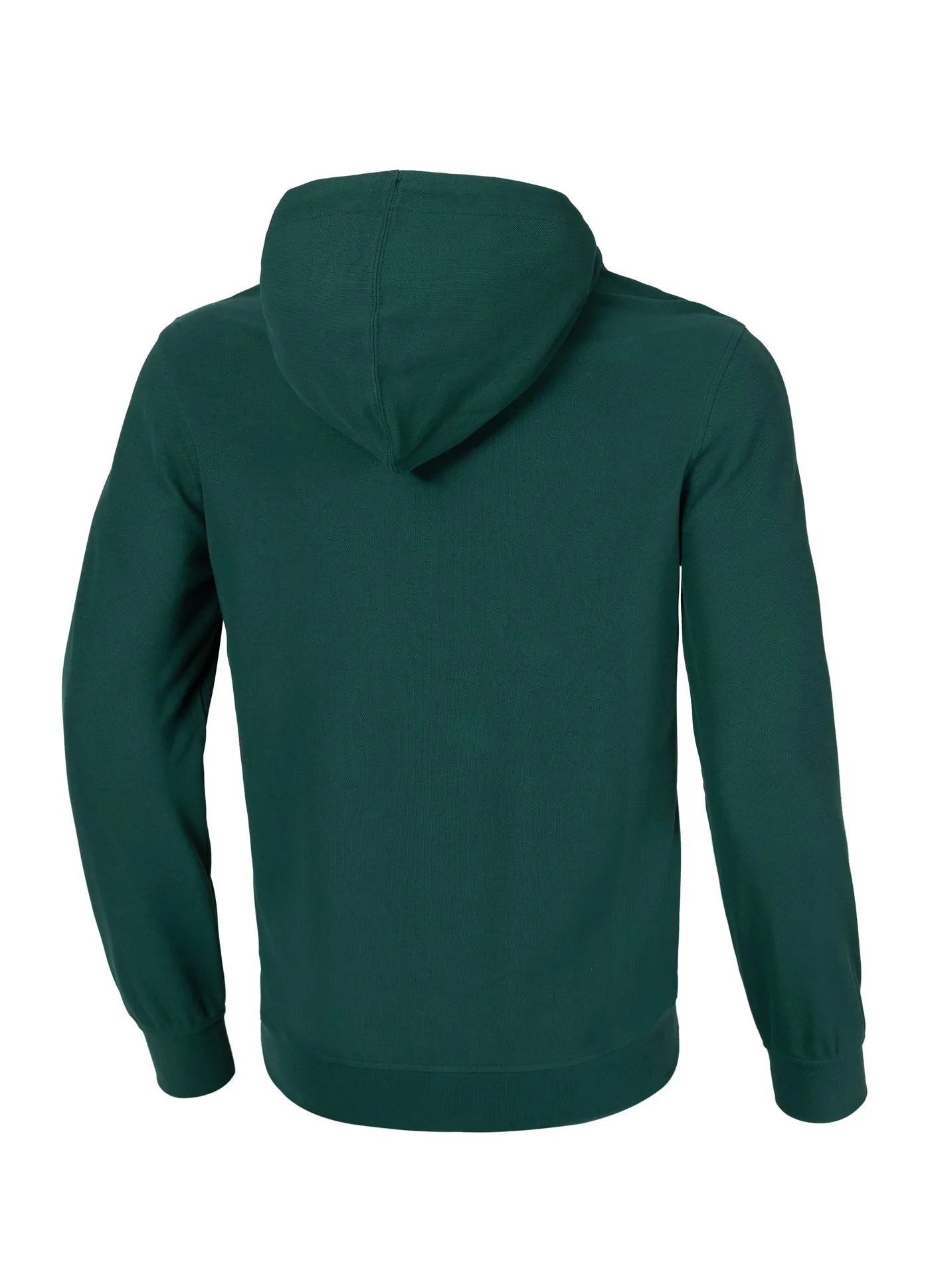 Zip Hoodie Pique Rockey - Pine Green